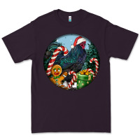 Plum jersey giant rooster christmas Premium Tee - LillyAllenDesigns