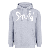 Heather Grey squid Heavyweight Hoodie - lanVoArt