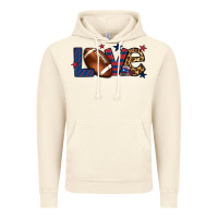 Vintage Artic Love Football team color red blue 4th of july Vintage Hoodie - HowdyJamesFarm