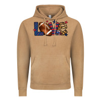 Vintage Camel Love Football team color red blue 4th of july Vintage Hoodie - HowdyJamesFarm