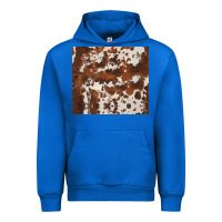 Cobalt brown cowhide Urban Hoodie - BarkalooDesign