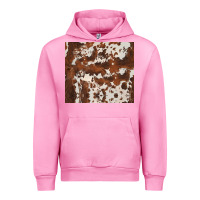 Fuchsia Pink brown cowhide Urban Hoodie - BarkalooDesign