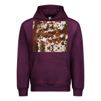 Mauve Wine brown cowhide Urban Hoodie - BarkalooDesign