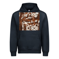 Navy brown cowhide Urban Hoodie - BarkalooDesign