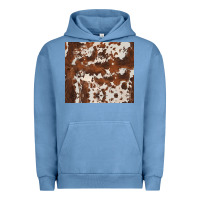 Pigment Pebble Blue brown cowhide Urban Hoodie - BarkalooDesign