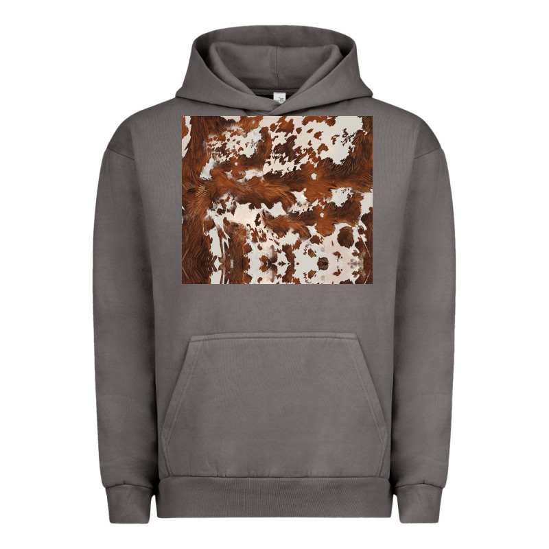 Brown Cowhide Urban Hoodie by BarkalooDesign | Teevron