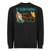Black İn Everything Give Thanks Heavyweight Sweatshirt - BundleAndBundleShop