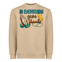 Mushroom İn Everything Give Thanks Heavyweight Sweatshirt - BundleAndBundleShop