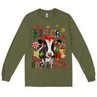 Army Green just a heifer who loves christmas cow Long Sleeve Tee - CowGirlArtShop