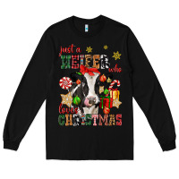 Black just a heifer who loves christmas cow Long Sleeve Tee - CowGirlArtShop