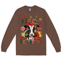 Chestnut just a heifer who loves christmas cow Long Sleeve Tee - CowGirlArtShop