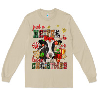 Mushroom just a heifer who loves christmas cow Long Sleeve Tee - CowGirlArtShop