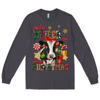 Just A Heifer Who Loves Christmas Cow Long Sleeve Tee | Teevron