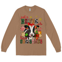 Toasted Coconut just a heifer who loves christmas cow Long Sleeve Tee - CowGirlArtShop