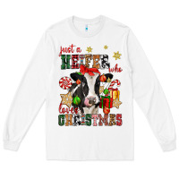 White just a heifer who loves christmas cow Long Sleeve Tee - CowGirlArtShop