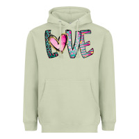Matcha Valentine Love Heavyweight Hoodie - CowhideDigitalArt