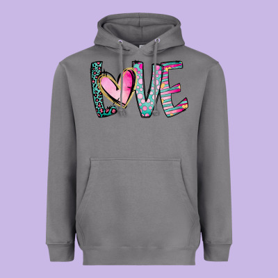 Valentine Love Heavyweight Hoodie Designed By Cowhidedigitalart
