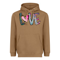 Toasted Coconut Valentine Love Heavyweight Hoodie - CowhideDigitalArt