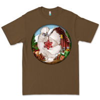 Cacao silkie chicken christmas Premium Tee - LillyAllenDesigns