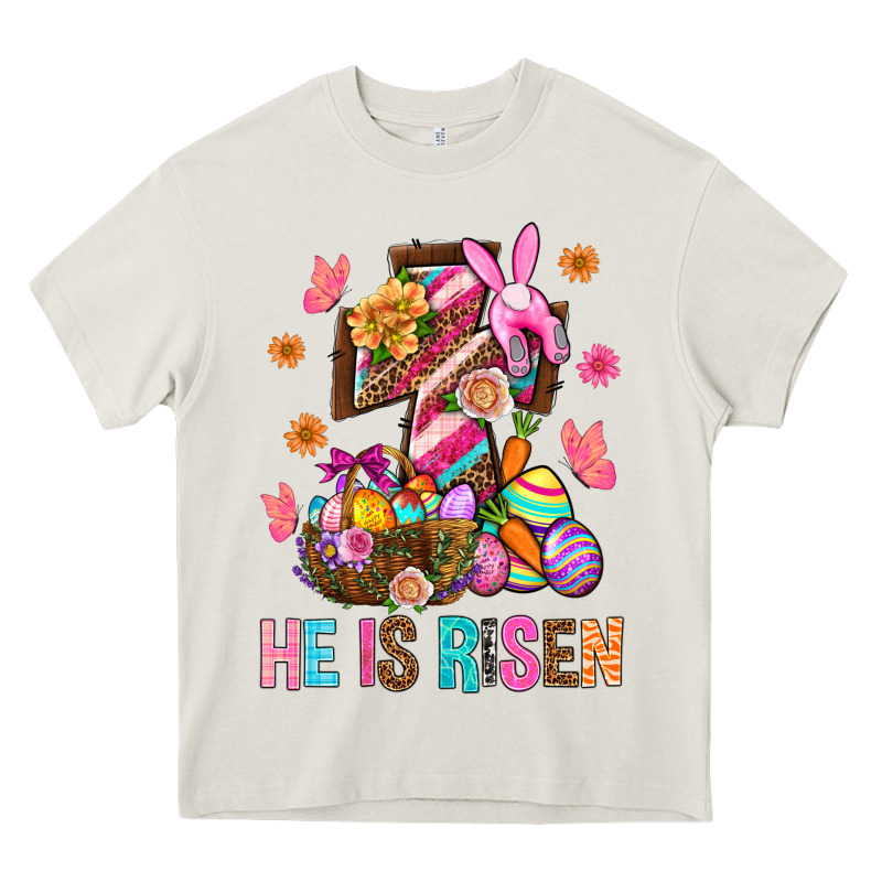 He Is Risen Easter Heavy Core Tee by BundleAndBundleShop | Teevron