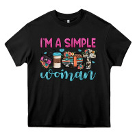 Black i'm a simple woman Heavy Core Tee - JahusDesignShop