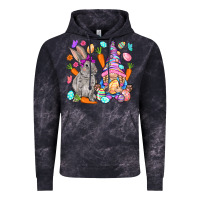 Cloud Black Easter gnome and rabbit Easter Day Vintage Hoodie - HowdyJamesFarm