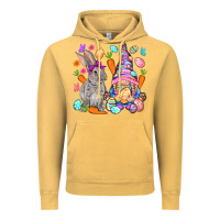 Vintage Mustard Easter gnome and rabbit Easter Day Vintage Hoodie - HowdyJamesFarm