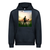 Navy green arrow Urban Hoodie - lanVoArt
