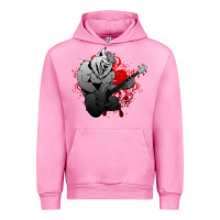Fuchsia Pink Guitar Player Gift Guitarist Guitar Urban Hoodie - lanVoArt