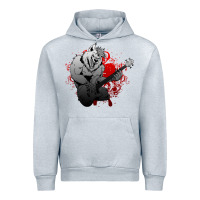 Heather Grey Guitar Player Gift Guitarist Guitar Urban Hoodie - lanVoArt