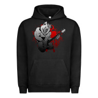 Pigment Black Guitar Player Gift Guitarist Guitar Urban Hoodie - lanVoArt
