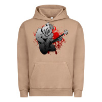 Pigment Burro Guitar Player Gift Guitarist Guitar Urban Hoodie - lanVoArt