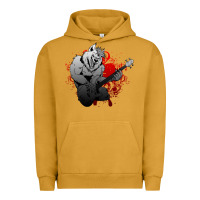 Pigment Peanut Butter Guitar Player Gift Guitarist Guitar Urban Hoodie - lanVoArt