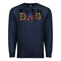 Navy fathers day Premium Sweatshirt - Artiststas