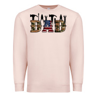 Pale Pink fathers day Premium Sweatshirt - Artiststas