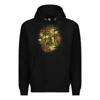 Black camouflage and leopard patch  4 Premium Hoodie - BundleAndBundleShop