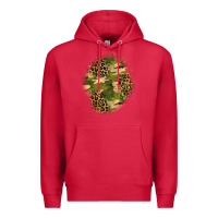 Cardinal camouflage and leopard patch  4 Premium Hoodie - BundleAndBundleShop