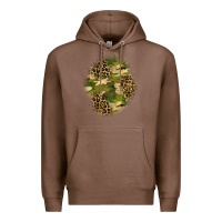 Chestnut camouflage and leopard patch  4 Premium Hoodie - BundleAndBundleShop