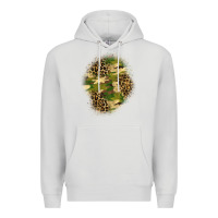 Dove Grey camouflage and leopard patch  4 Premium Hoodie - BundleAndBundleShop