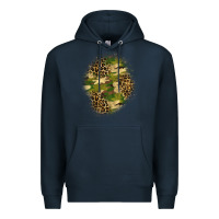 Navy camouflage and leopard patch  4 Premium Hoodie - BundleAndBundleShop