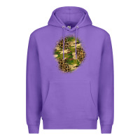 Purple camouflage and leopard patch  4 Premium Hoodie - BundleAndBundleShop