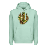 Seafoam camouflage and leopard patch  4 Premium Hoodie - BundleAndBundleShop
