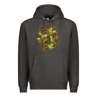 Smoke camouflage and leopard patch  4 Premium Hoodie - BundleAndBundleShop