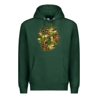 Sports Green camouflage and leopard patch  4 Premium Hoodie - BundleAndBundleShop