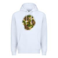 White camouflage and leopard patch  4 Premium Hoodie - BundleAndBundleShop