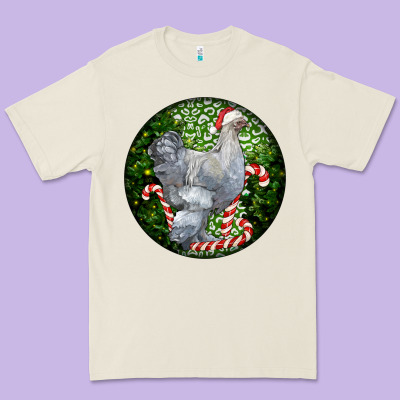 Brahma Chicken Christmas Premium Tee Designed By Lillyallendesigns
