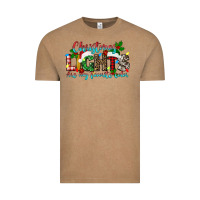 Vintage Coffee christmas lights are my favorite Vintage Tee - texasbilliewilder
