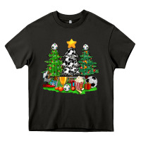 Asphalt Christmas With Soccer Trees Heavy Core Tee - BundleAndBundleShop