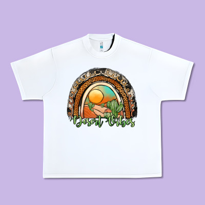 Desert Vibes Rainbow Urban Heavy Tee Designed By Jahusdesignshop