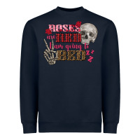 Navy Valentine's Day Roses Are Red I Am Going To Bed Heavyweight Sweatshirt - FaDigitalArtStudio